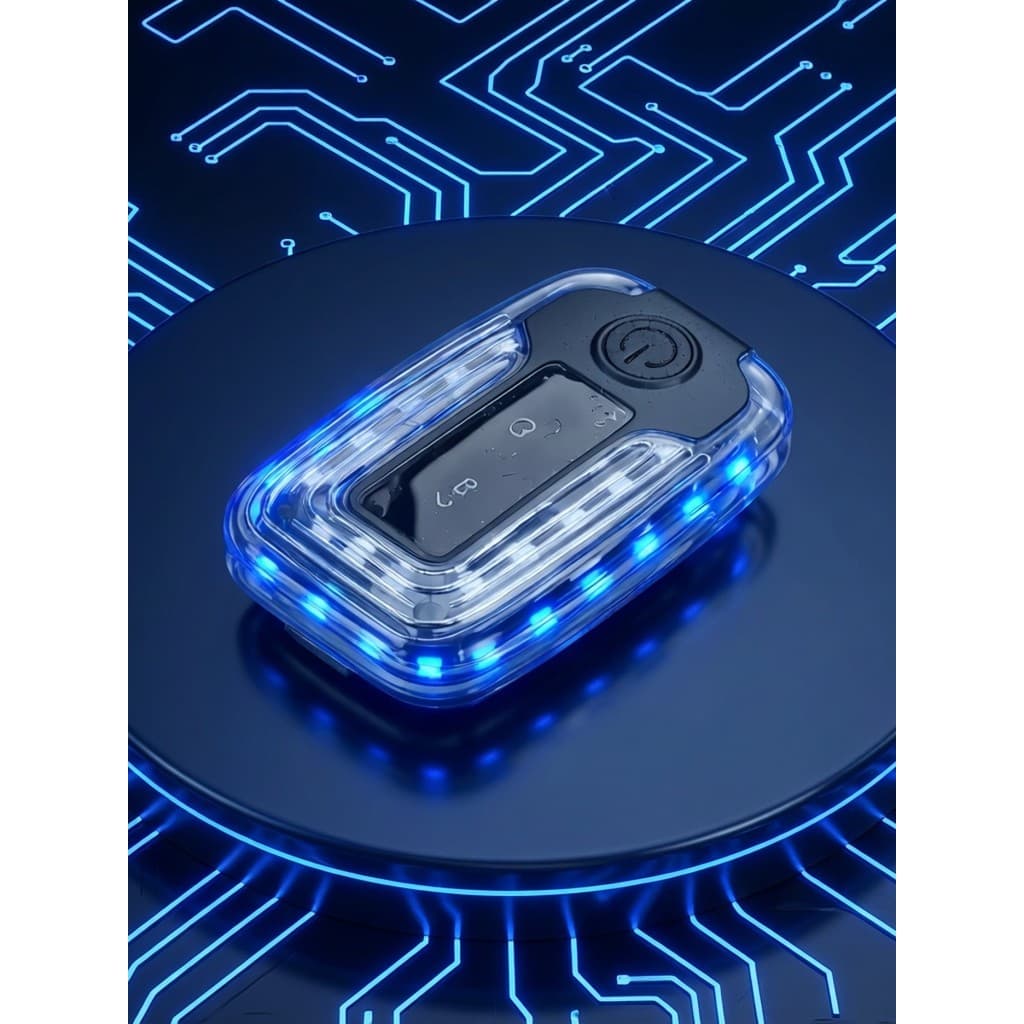 LED luminoso vara portátil luz de sinal luz azul luz sobrevivência ao ar livre recarregável pequena luz piscando luz sob