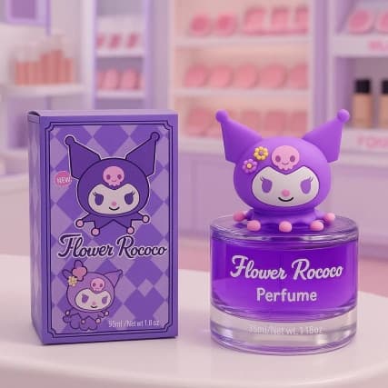 Perfume Kuromi Floral – Para Adulto e Infantil, Presente Perfeito de Dia das Crianças