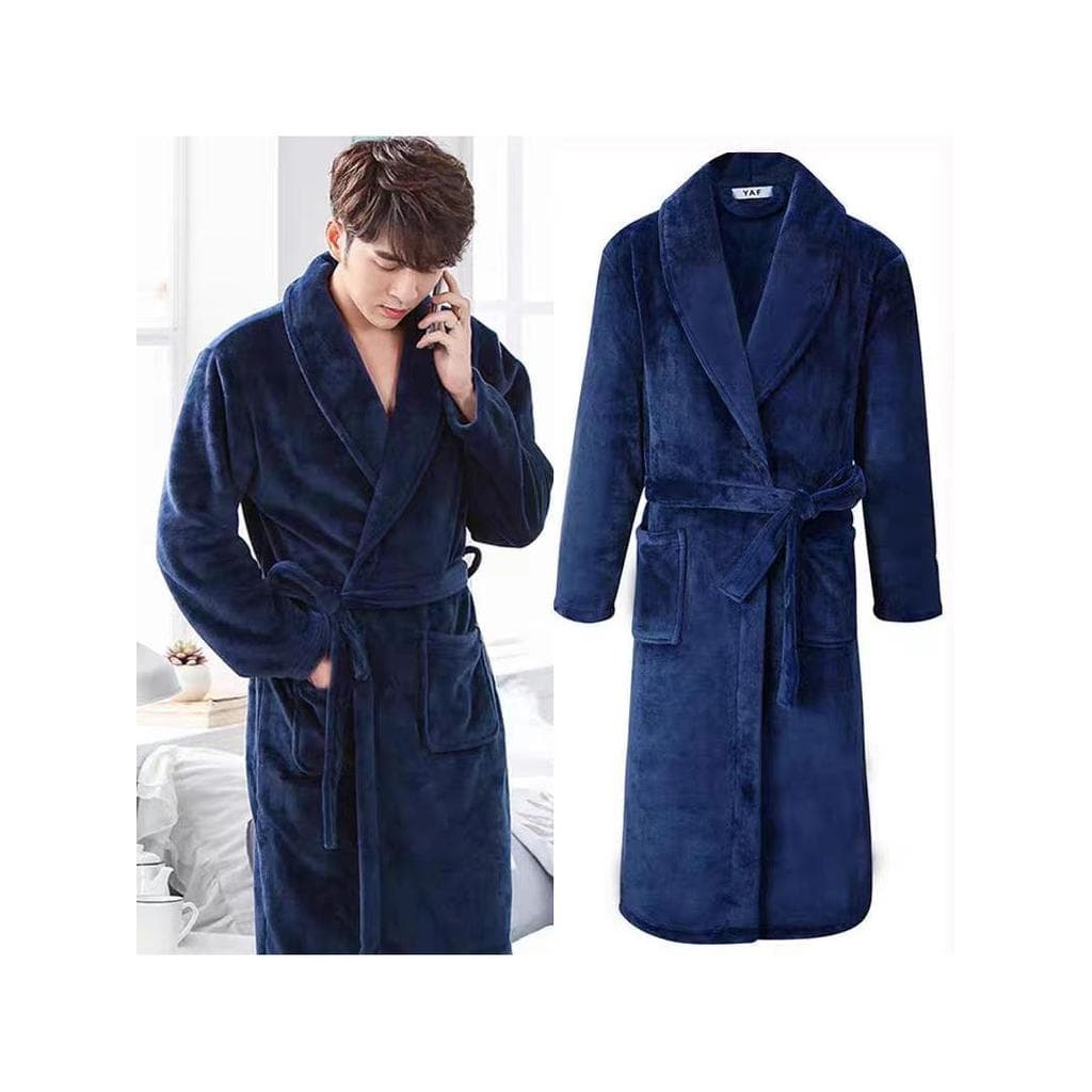 Roupão de banho masculino engrossado flanela forro de lã pijamas Coral velo camisola feminina inverno longo Plus Size ro
