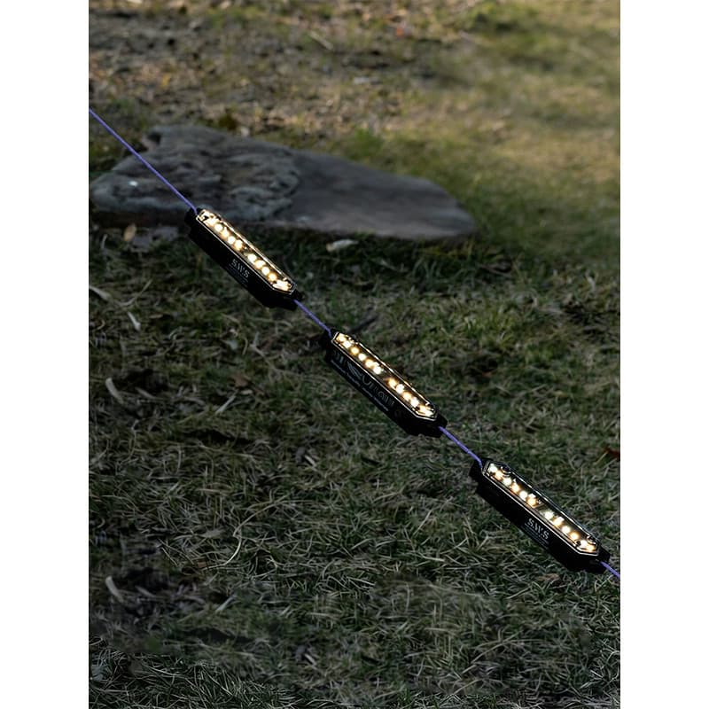 SWS Corda de Vento Luz Barraca de Acampamento Ao Ar Livre Dossel Atmosfera Terra Prego Prompt Decorativo Pendurado Luz d