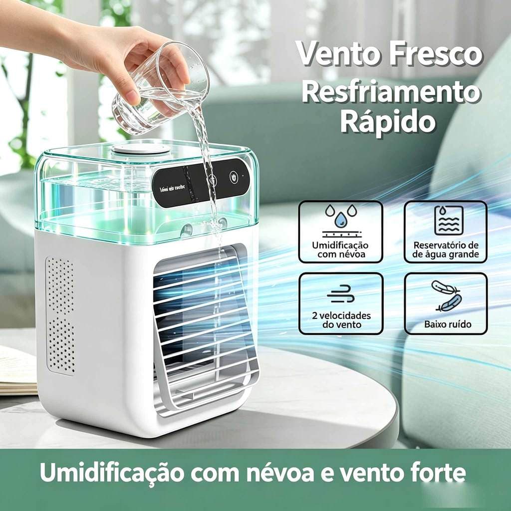 Spray Mini pequeno ar condicionado Desktop ventilador de refrigeração dormitório móvel ventilador de ar condicionado peq