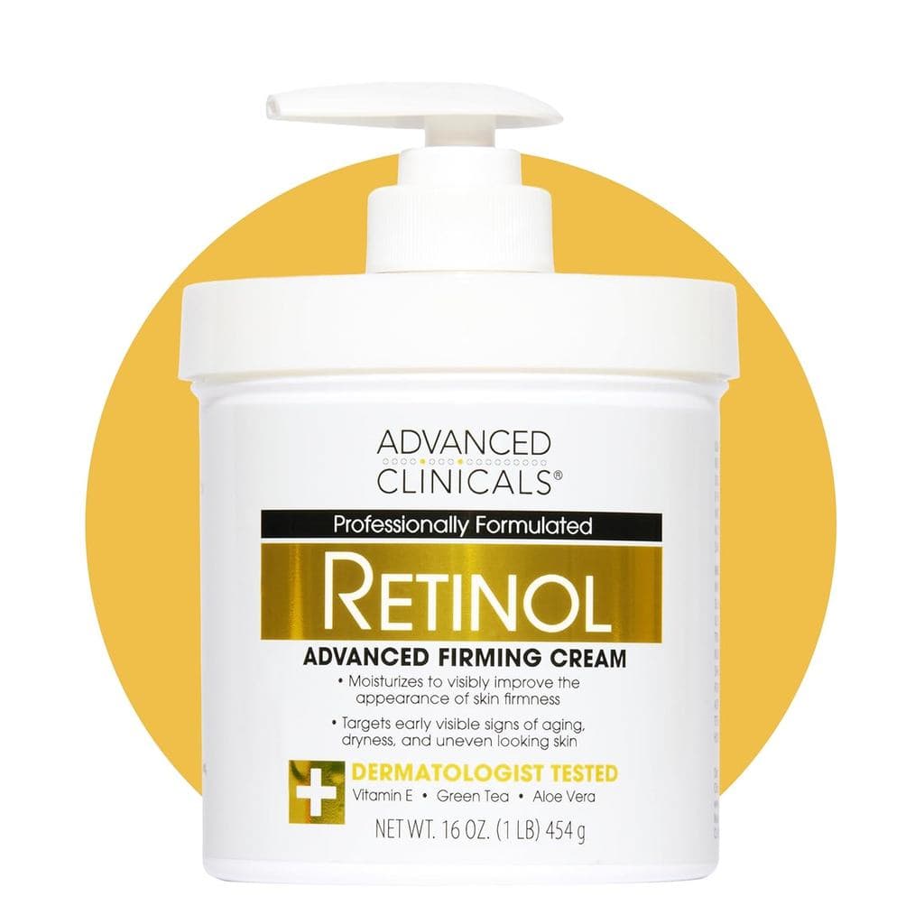 Loção Corporal e Hidratante Facial com Retinol da Advanced Clinicals |   Creme Corporal Anti-Idade Visível com Retinol p