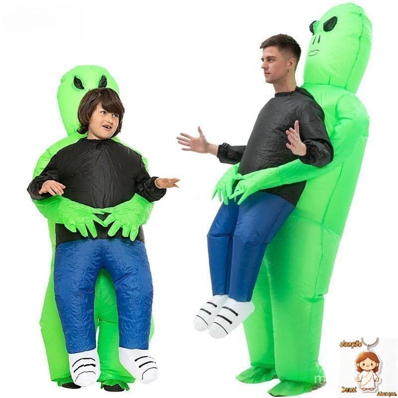 Fantasia Inflável de Alienígena Adulto para Festa Cosplay Traje Engraçado Fantasia de Anime Vestido de Fantasia de Hallo