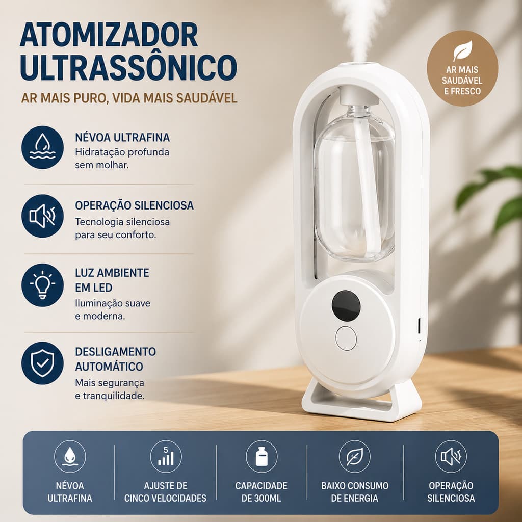 Difusor Aromatizador De Ambientes Automático Umidificador Ultra Premium