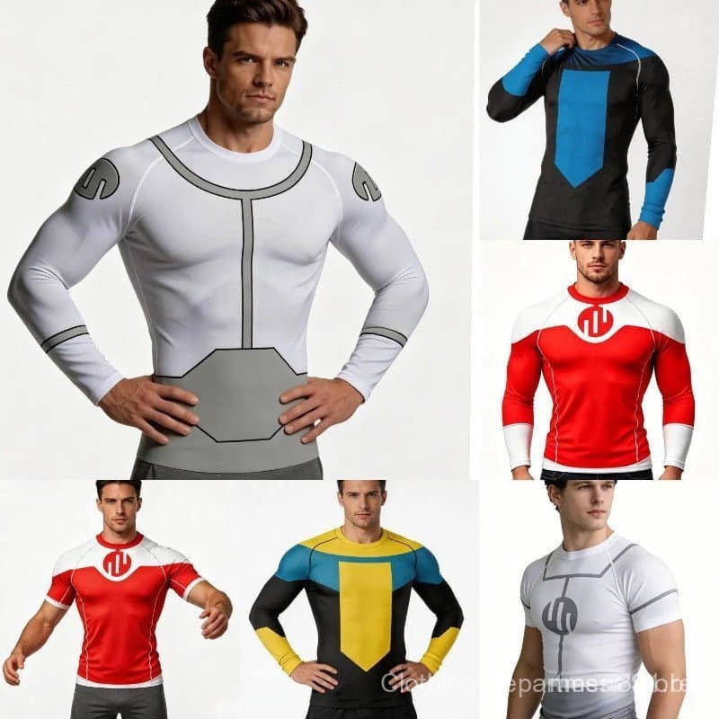 Fantasia de Cosplay Invencível, Camisa de Compressão Viltrumite Impressa em 3D, Conjunto de Ginástica Feminino para MMA