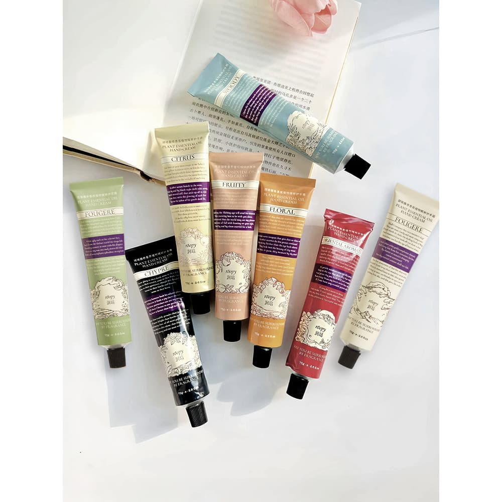 Roopy hidratante creme para as mãos verão hidratante hidratante hidratante refrescante não gorduroso fragrância amadeira