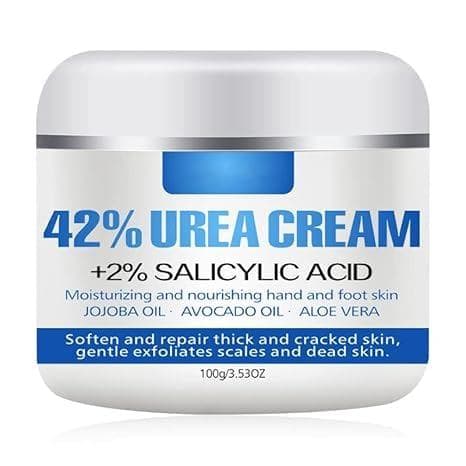 Creme de Ureia para os Pés 42% + 2% Ácido Salicílico, Creme para Pés e Mãos, Máxima Potência, Hidrata, Nutre, Suaviza a