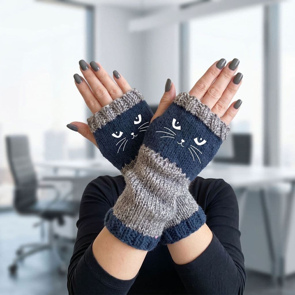 Novas Luvas Quentes , Elegantes Bordadas Em patchwork Resistentes Ao Frio