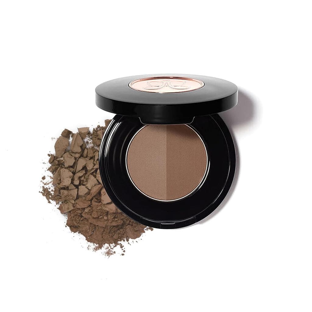 Anastasia Beverly Hills Brow Powder Duo - Pó Compacto para Sobrancelhas de Alta Pigmentação com Estojo de Viagem com Esp