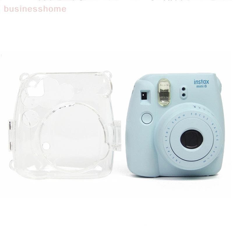 < busines > Fujifilm Instax Mini 8/8 + 9 Filme Câmera Instantânea Transparente Capa Dura Bolsa Nova