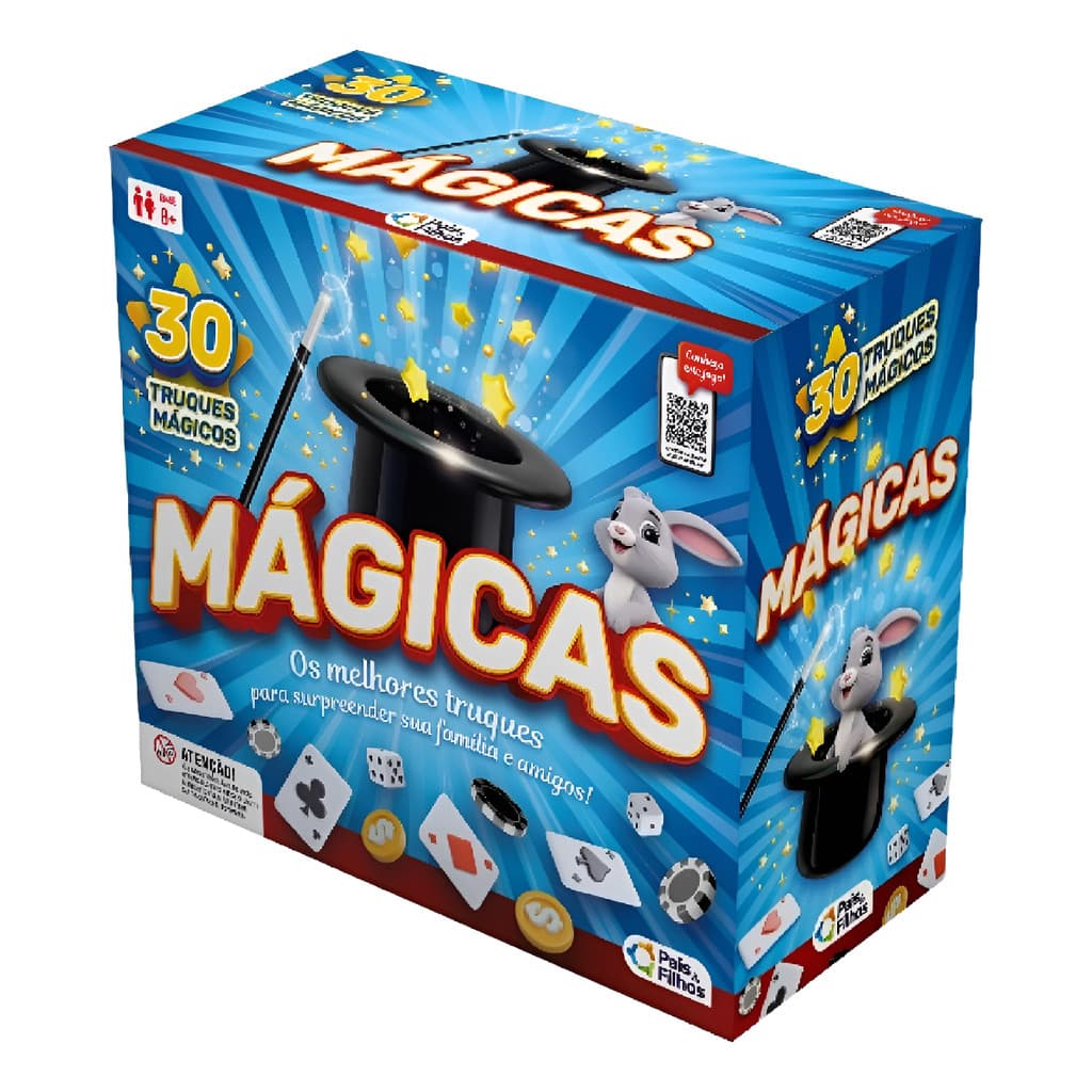 Brinquedo Jogo Caixa De Mágicas 30 Truques Pais & Filhos