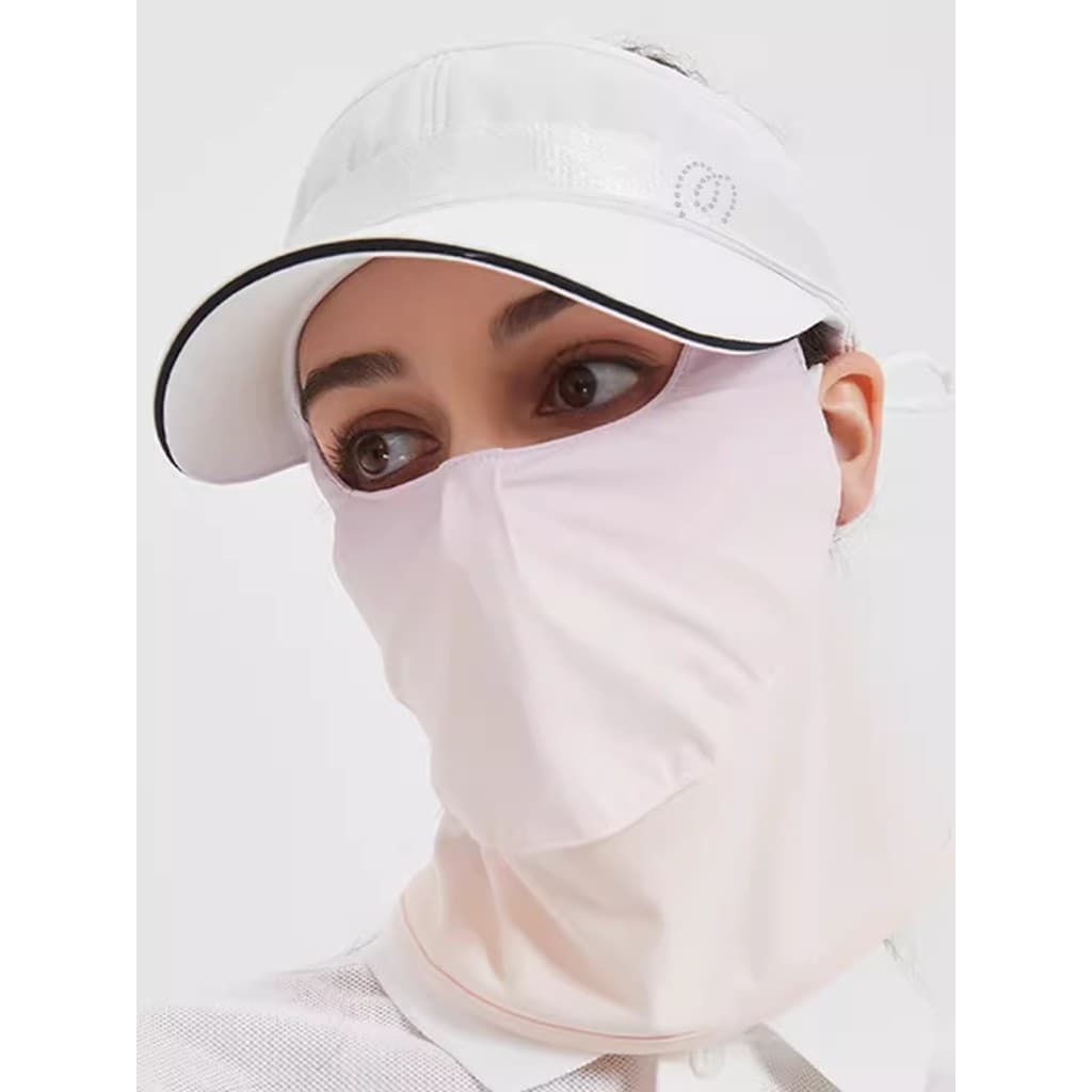 Máscara protetora solar de golfe feminina respirável proteção para os olhos proteção do pescoço proteção ultravioleta 36