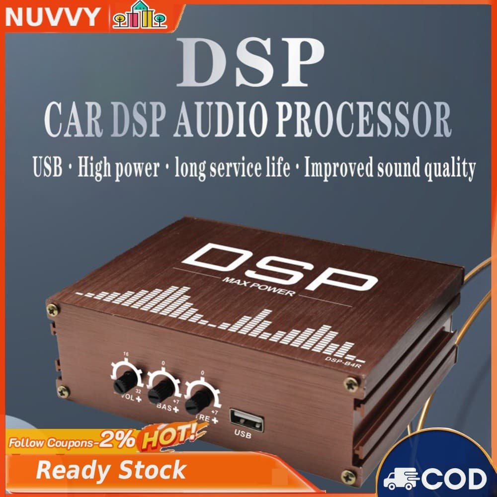 Amplificador De Potência Para Carro DSP 4x50W Suporte Controle De APP Processador De Som Digital De Áudio
