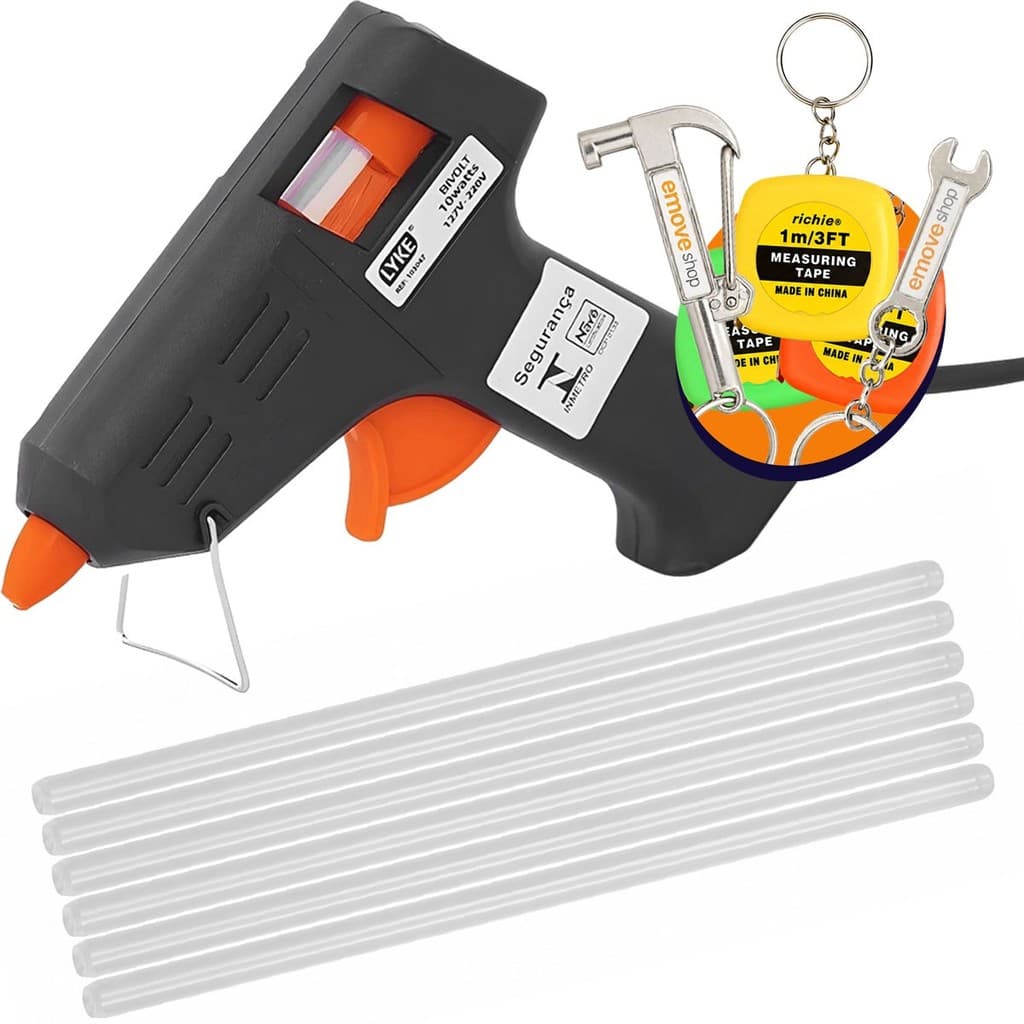 Kit Bastao De Cola Quente 11x30mm Pistola Para Bivolt Bastões Fino Pequena Lyke