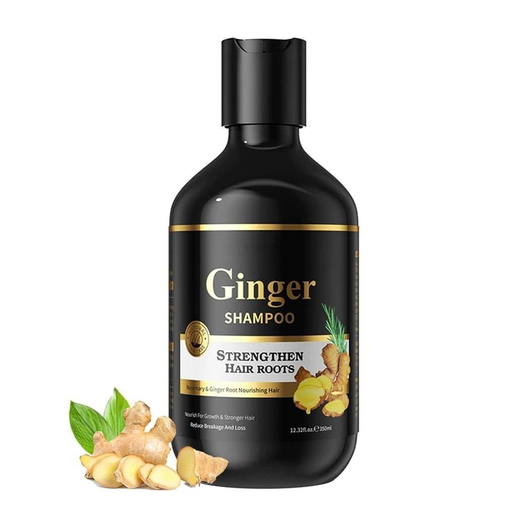 Shampoo Orgânico de Alecrim e Raiz de Gengibre, Nutritivo e Hidratante, Shampoo Volumizante, Suaviza o Couro Cabeludo, R