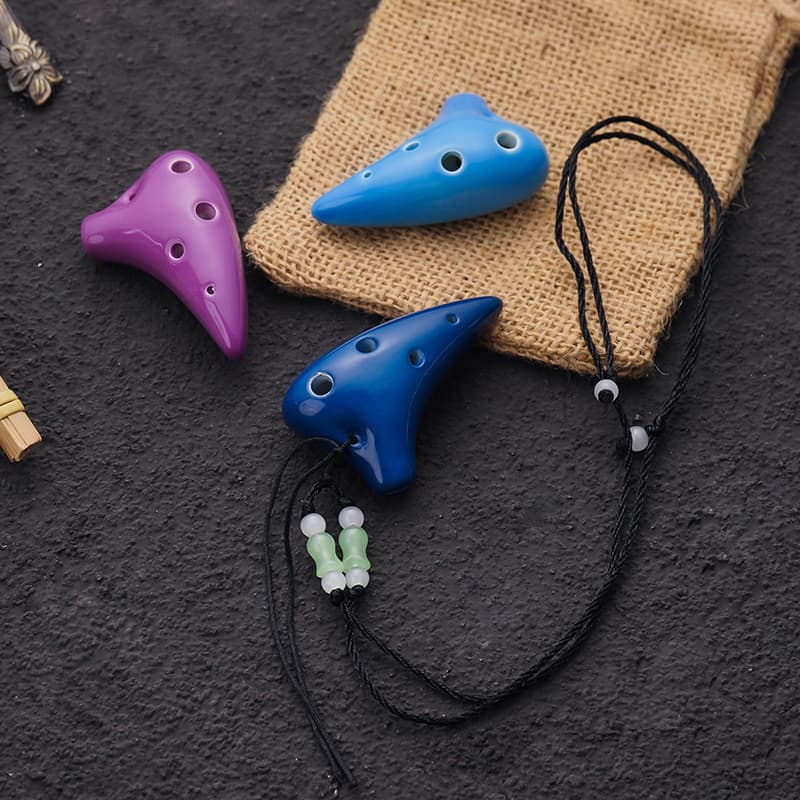 Ocarina de 6 furos SC Mini Ocarina Souvenir Turístico Brinquedo de Rua Som Bonito Ocarina