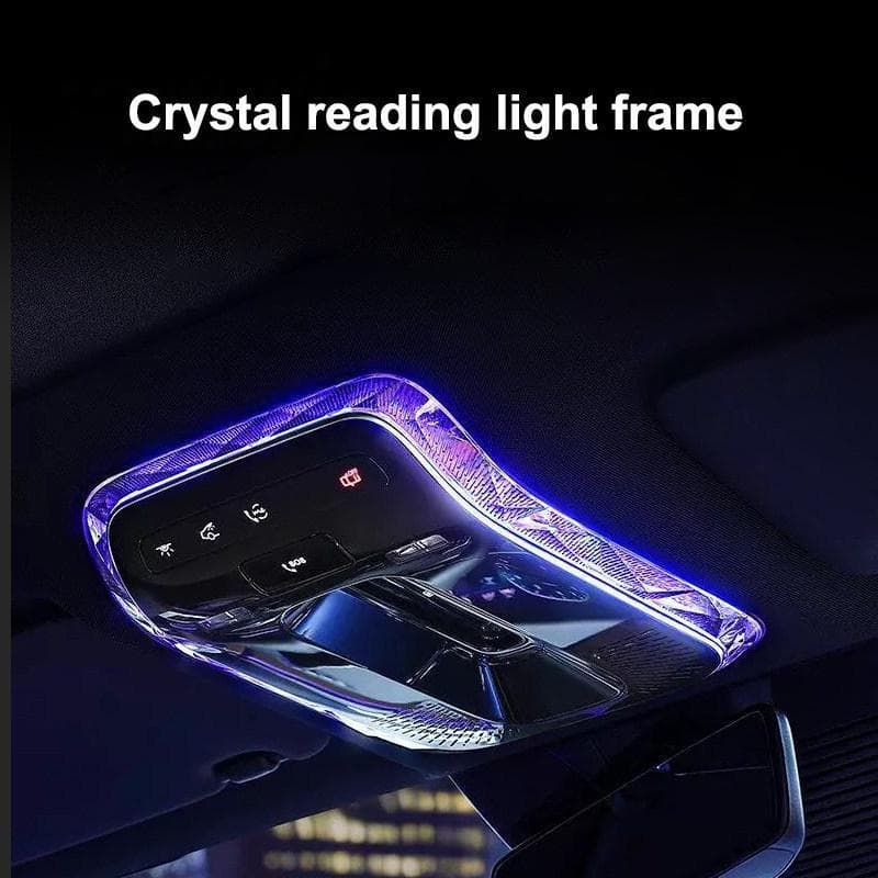 KUNLINBBB Decorativo Cristal E300L Quadro De Luz Leitura Do Carro Regulável LED Iluminação Ambiente Para Auto Interior A