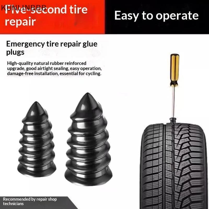 KUNLINBBB Kit De Reparo De Pneus De Carro À Prova D'água , Unhas De Borracha , Vedação De Punção De Pneu A Vácuo , Paraf