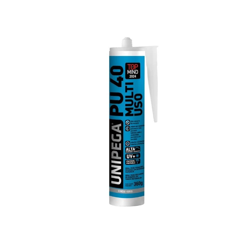 Selante para Parabrisa Preto Unipega 400 g / 280 ml