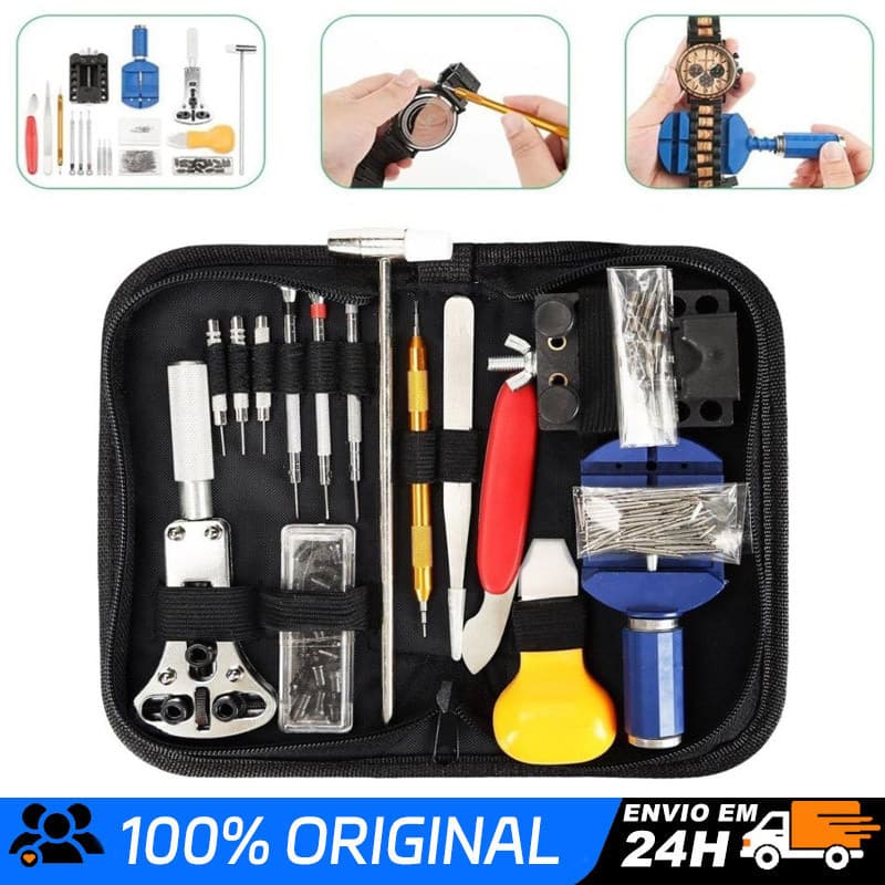 Kit 147 Pcs De Ferramentas Relojoeiro Conserto De Relógio Manutenção Estojo De Ferramentas Kit De Conserto Para Relógio