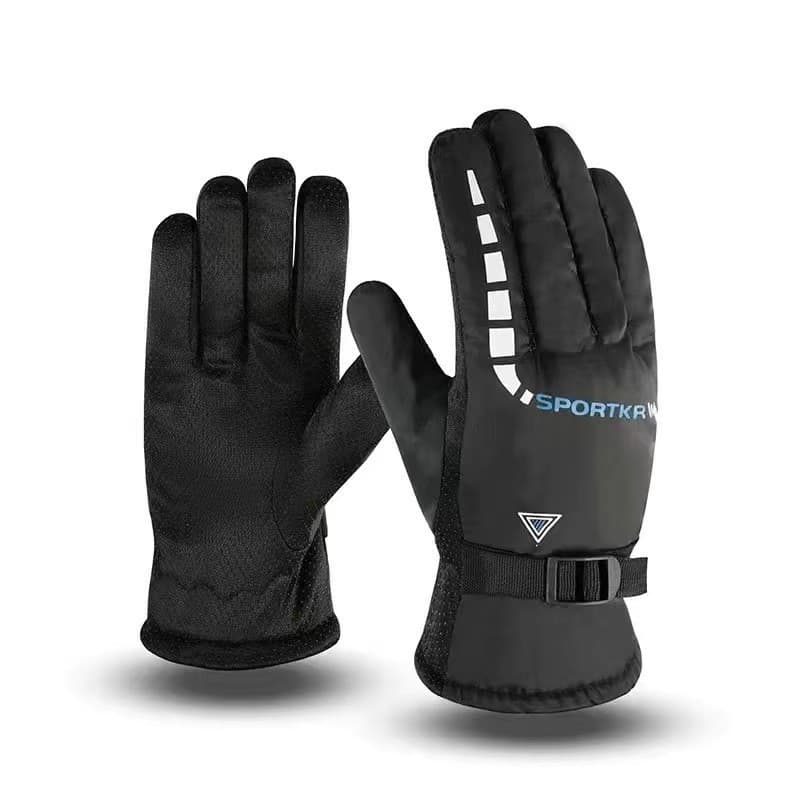 Luvas de Ciclismo Masculinas Quentes e Impermeáveis para Esqui, Condução e Esportes de Inverno, à Prova de Frio, com For