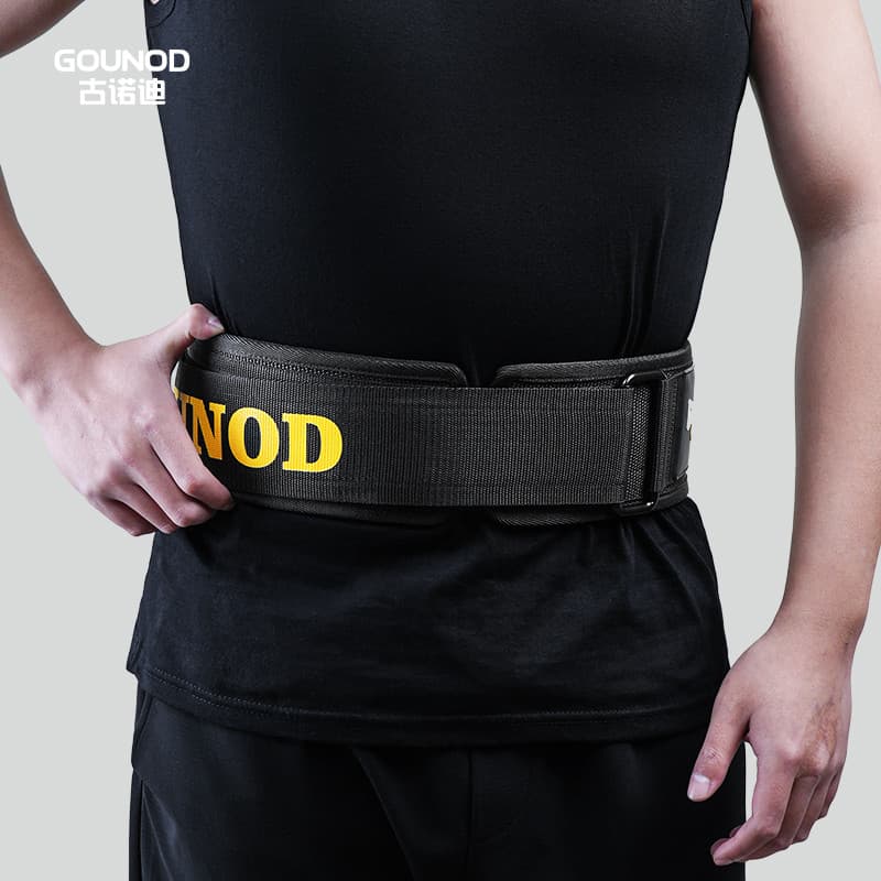 Gunodi profissional cinto de Fitness masculino Deadlift agachamento equipamento treinamento força levantamento de peso e