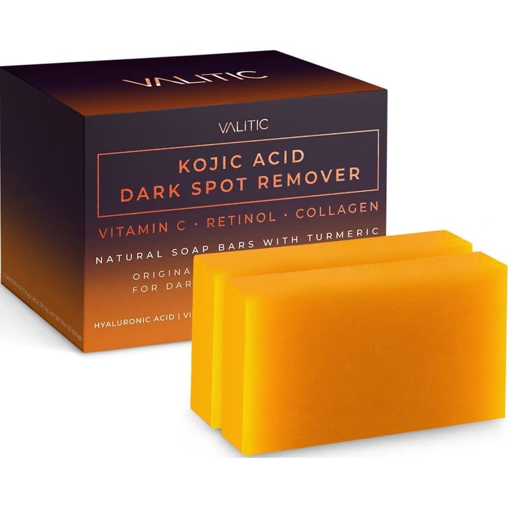 Sabonete Clareador de Manchas VALITIC, contém ácido kójico, vitamina C, retinol, colágeno, cúrcuma - Complex Jap Z0SW