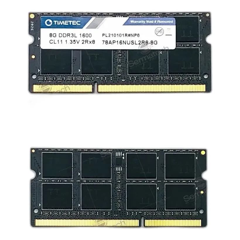Memória Notebook 8gb Timetec Ddr3l 1600mhz 76tt16nusl2r8-8g