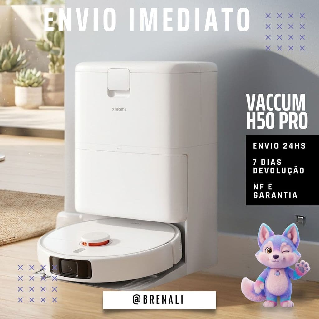 Robô Aspirador H50 Pro 15000Pa – Navegação Inteligente com Sensor LDS