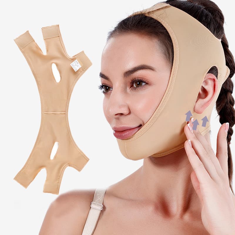 Faixa Mentoneira Compressão Pós Cirurgia Lipo Facial Modelador Contorno Rosto Fino