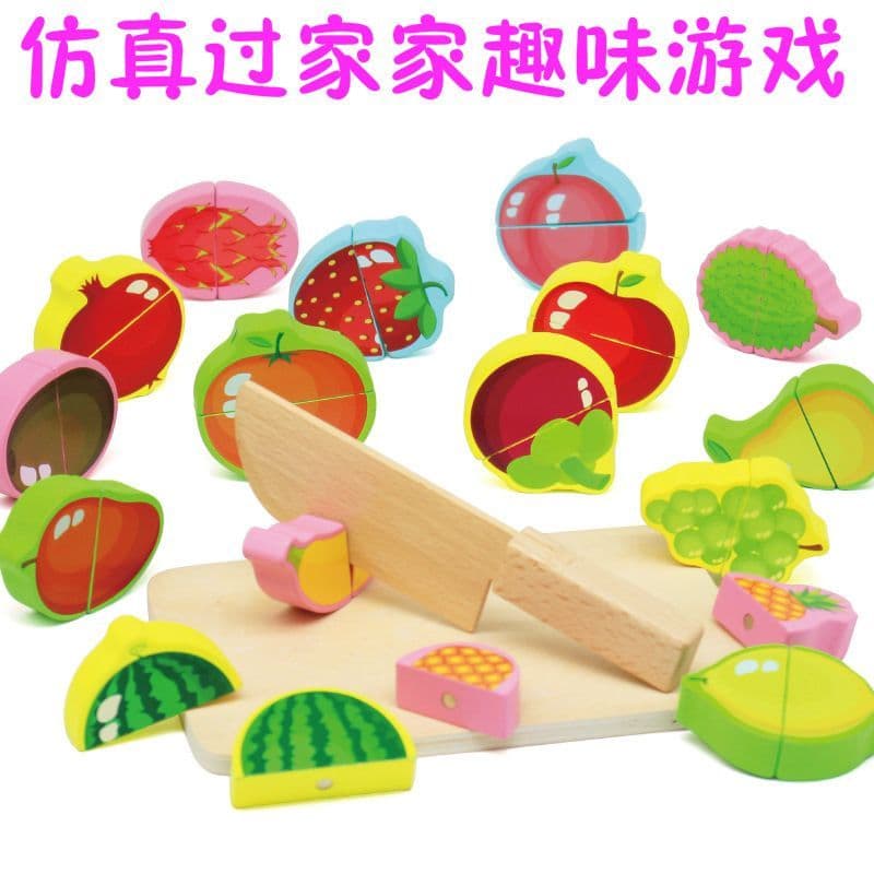 Brinquedos de corte de vegetais magnético frutas assistindo legumes diversão jogar casa brinquedos de madeira legumes si