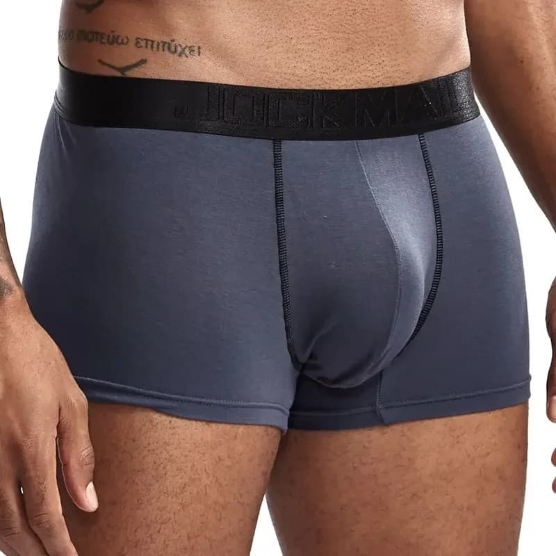 Roupa Interior Masculina Boxer Briefs Malha Bolsa Pênis Escroto Separação U Convexo Boxers Unterhosen