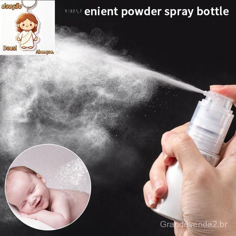 18/60/80/120ml Frasco Atomizador De Pó Barbeiro Emulsão De Talco Recipiente De Viagem Dispensador De Loçã