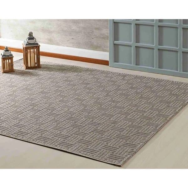 Tapete Noronha Sisal Com Juta Pelo Baixo Cor Neutra Para Área Externa Interna 200x250cm - 001