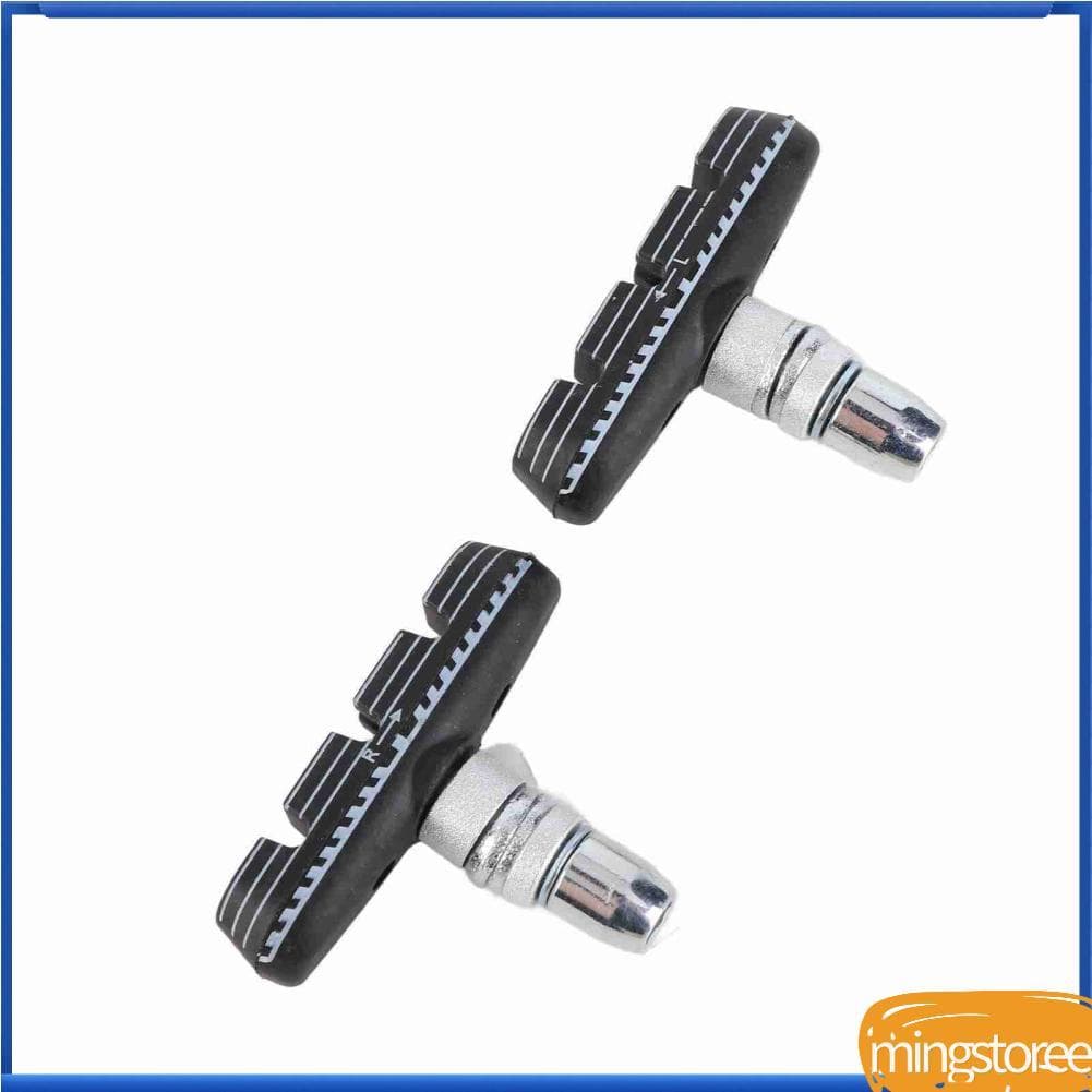 mingstoree.br Pastilhas de freio de bicicleta 1 par de blocos de borracha dobráveis ​​de freio em V de 55 mm com porcas