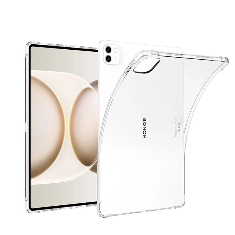 Capa Para Honor MagicPad4/MagicPad3Pro 12.3 " Polegadas 2026 Transparente Macio TPU Traseira Com Airbags Tablet PC À Pro