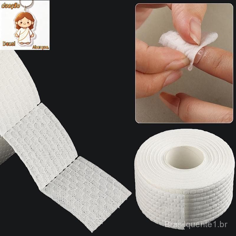 500/1000 Unidades Rolo Sem Fiapos Removedor De Esmalte Em Gel Para Arte Unhas JH