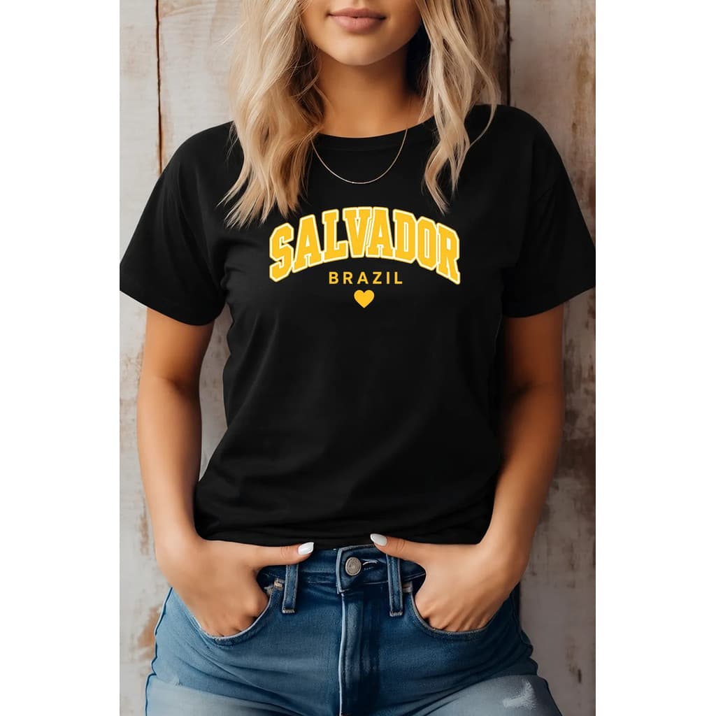 Camisa Camiseta Feminina Adequados Salvador Brasil