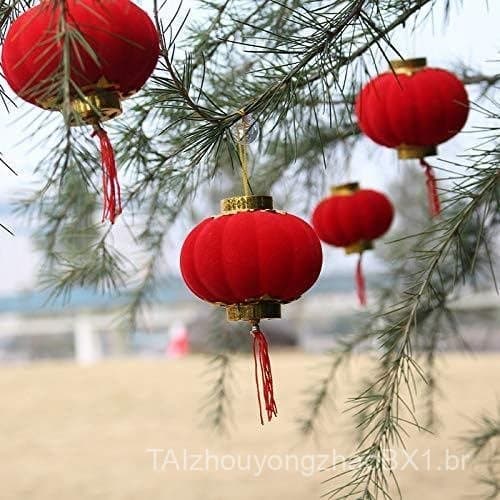 Doumeny Conjunto de 58 Peças de Decorações para o Ano Novo Chinês 2026, Mini Pingente de Cavalo Suspenso para o Festival