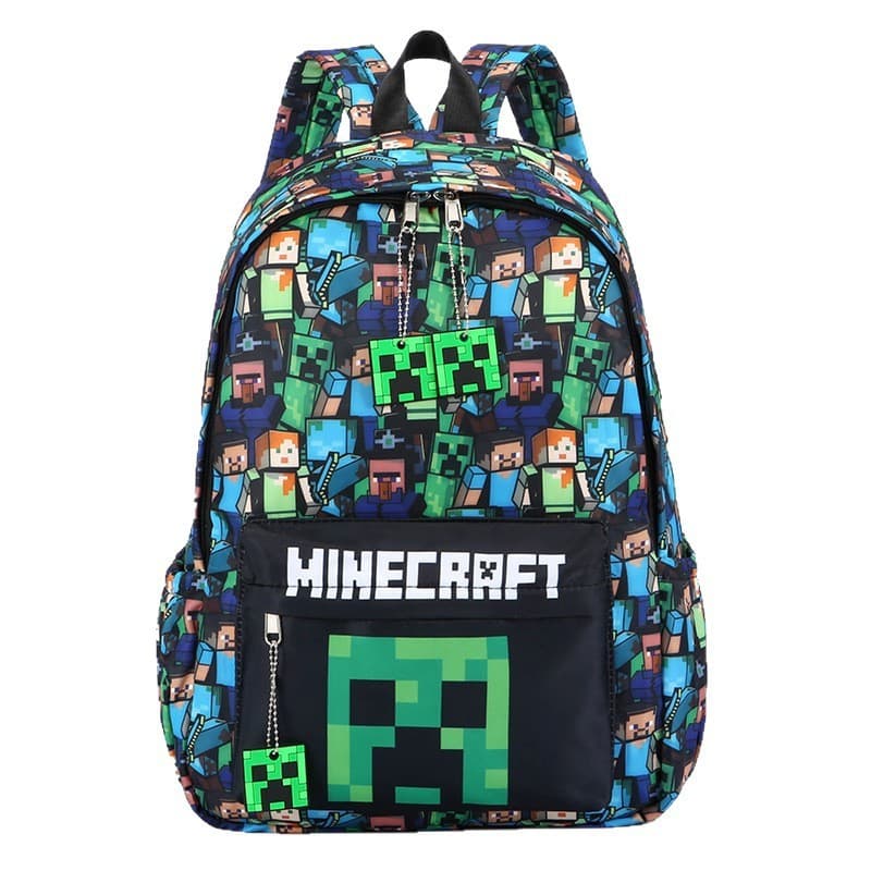 Mochila Minecraft Mochila de estudante de grande capacidade Mochila de passagem Mochila de alto valor