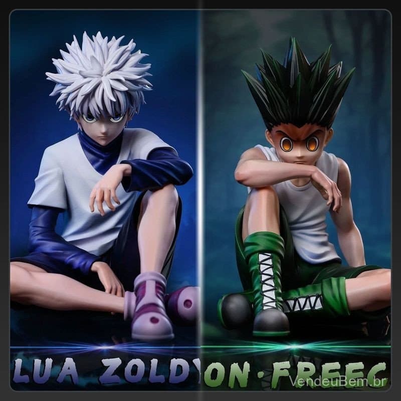 Hunter x Gon Freecss Anime Noodle Stopper Killua Zoldyck Action Figure Model Toys Hisoka.