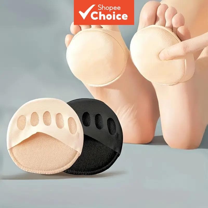 Meias Femininas De Cinco Dedos Invisíveis Meio Salto Dividido Dedo Do Pé Leve Antiderrapante Respirável Verão Novo