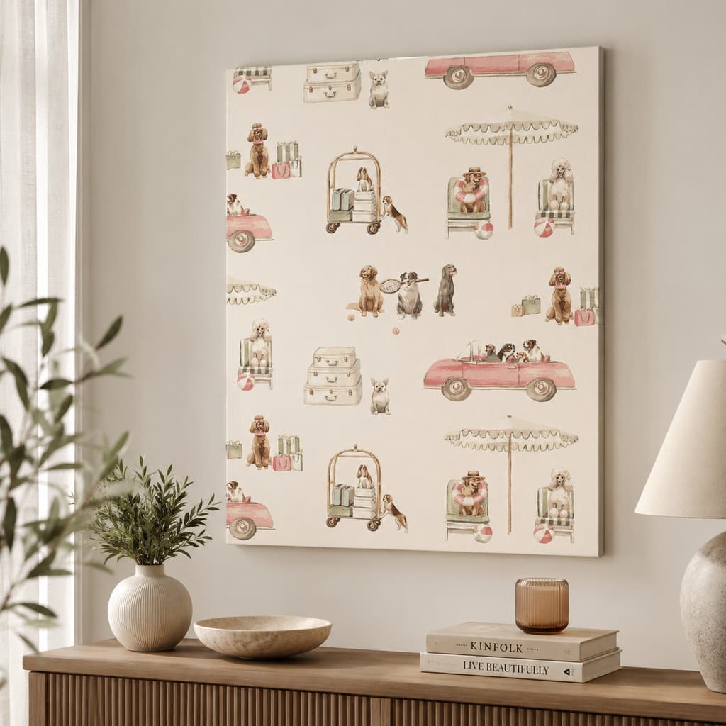 Quadro Decorativo Cachorro Dogs em MDF Decoração de Parede Pet para Sala e Quarto