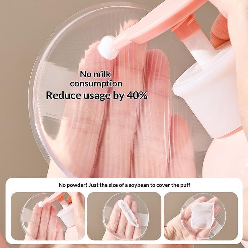 Esponja De Sopro De Pó De Gel De Silicone Macio Para Loção Corporal Base Facial Transparente Sem Comer Ferramentas Aplic