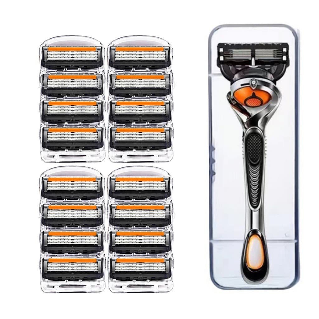 8/12 Pcs Gillette Proglide Blade 5 Men's Manual Shaver Facial Safety Shaving Hair Removal