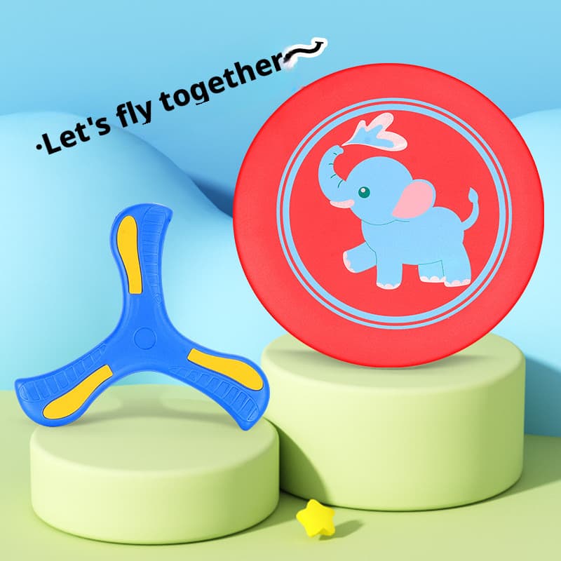 Desenhos animados das crianças macio Frisbee esportes mão jogando disco voador ao ar livre disco voador brinquedos inter