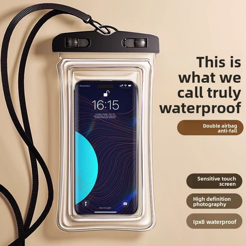 Bolsa à prova d'água para celular, tela sensível ao toque, natação, equipamento dedicado para viagem, mergulho à beira-m
