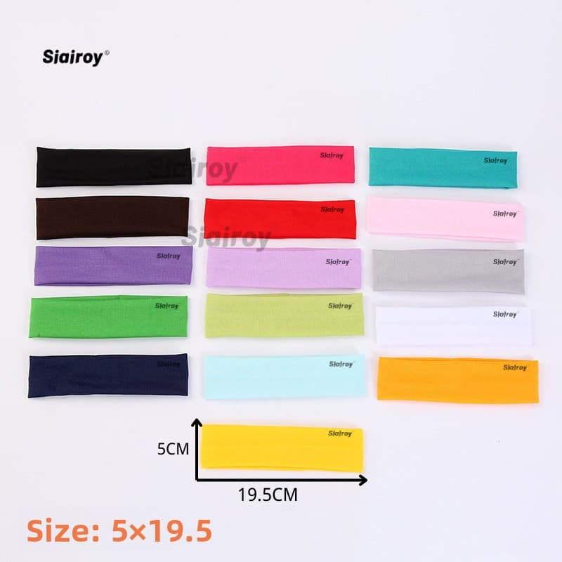 SIAIROY esportes bandana suor-absorvente antitranspirante de secagem rápida elástico correndo bandana Yoga Fitness senho