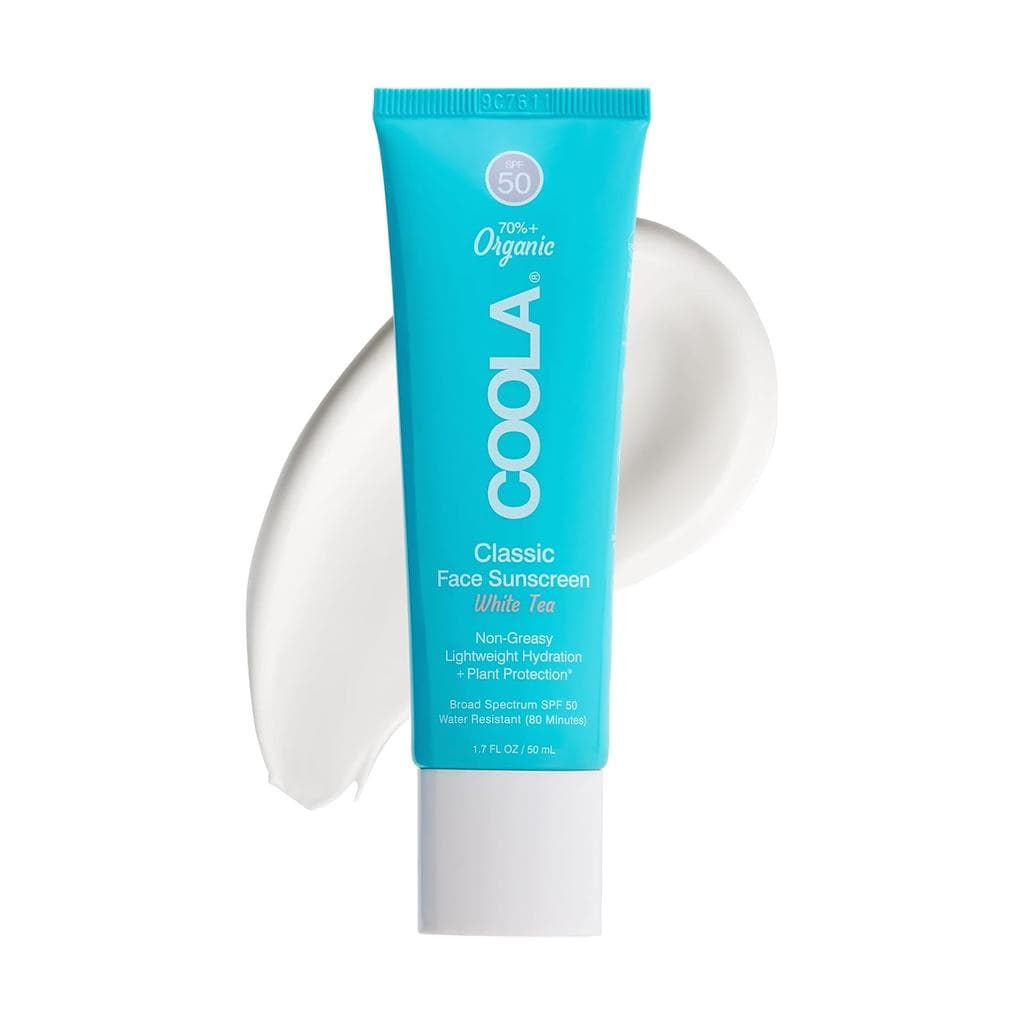 Protetor Solar Facial Orgânico COOLA SPF 50, Loção Protetora Solar Testada por Dermatologistas para Proteção Diária, Veg