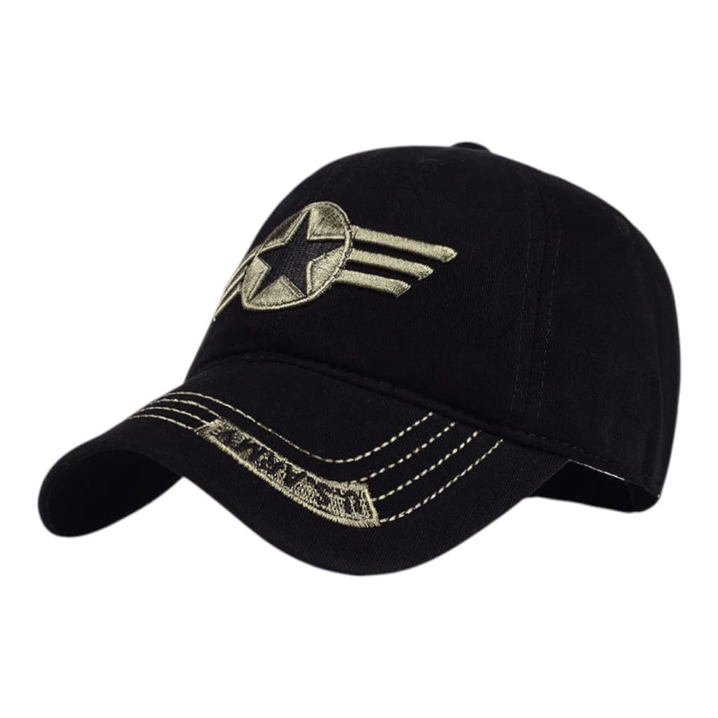 Boné Army Bordado Aba Curva Ajustável Americano